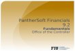 PantherSoft Financials 9.2 Fundamentals Office of the Controller