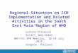 Regional Situation on ICD Implementation and Related Activities in the South East Asia Region of WHO Jyotsna Chikersal RA-HST, WHO-SEARO WHO-FIC APN Meeting,
