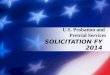 SOLICITATION FY 2014 U.S. Probation and Pretrial Services
