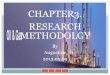 CHAPTER3. RESEARCH METHODOLGY By Augustine 2013.05.09