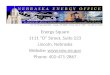 Energy Square 1111 “O” Street, Suite 223 Lincoln, Nebraska Website:  Phone: 402-471-2867