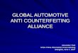 GLOBAL AUTOMOTIVE ANTI COUNTERFEITING ALLIANCE Alexander Theil AASA China Aftermarket Forum Meeting Shanghai, June 7, 2007