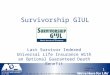 1 PR-1453 FOR AGENT USE ONLY. NOT TO BE USED FOR CONSUMER SOLICITATION PURPOSES. Survivorship GIUL Last Survivor Indexed Universal Life Insurance With
