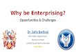 Why be Enterprising? Opportunities & Challenges Dr. Safia Barikzai Informatics Department, Business School London South Bank University June 2014