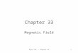 Phys 133 -- Chapter 321 Chapter 33 Magnetic Field