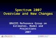 Spectrum 2007 Overview and New Changes UNAIDS Reference Group on Estimates, Model and Projections 2007