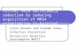 Further MRSA bacteraemia reduction by reducing acquisition of MRSA colonisation in-hospital Julie Brooks and Graeme Jones Infection Prevention University