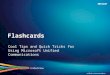 Flashcards Cool Tips and Quick Tricks for Using Microsoft Unified Communications