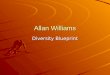 Allan Williams Diversity Blueprint. Org / Group: Test Integration and Org / Group: Test Integration and Manufacturing Engineering Manufacturing Engineering