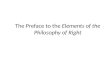 The Preface to the Elements of the Philosophy of Right