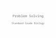 Problem Solving Standard Grade Biology. 4 th Year Supported Study Your prelim will involve both Knowledge and Understanding (KU) – the Biology facts AND