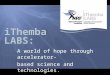 IThemba A world of hope through accelerator- based science and technologies. LABS: