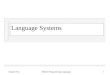 Chapter FourModern Programming Languages1 Language Systems