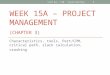 WEEK 15A – PROJECT MANAGEMENT (CHAPTER 3) Characteristics, tools, Pert/CPM, critical path, slack calculation, crashing SJSU Bus. 140 - David Bentley1