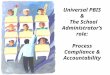 Universal PBIS & The School Administrator’s role: Process Compliance & Accountability