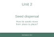 Unit 2 Seed dispersal How do seeds move from place to place? Seed dispersal: Unit 2