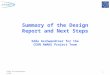 Summary of the Design Report and Next Steps Edda Gschwendtner for the CERN AWAKE Project Team Edda Gschwendtner, CERN1