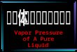 Vapor Pressure of A Pure Liquid. Contents Purposes and DemandsPurposes and Demands Principle Apparatus and ReagentApparatus and Reagent Procedure Data