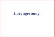 1 Laryngectomy. 2 Cancer of the Larynx Any age; infrequent in children Males 50-70 most vulnerable Laryngeal cancer- less than 2% Use of tabacco and heavy