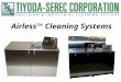 Airless™ Cleaning Systems. TSC Airless™ Cleaning Systems TSC Airless™ Cleaning Systems are distillable solvent cleaning systems where the process occurs