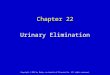 Chapter 22 Urinary Elimination Copyright © 2012 by Mosby, an imprint of Elsevier Inc. All rights reserved