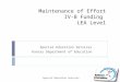 Maintenance of Effort IV-B Funding LEA Level Special Education Services Kansas Department of Education Special Education Services