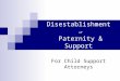 Disestablishment of Paternity & Support For Child Support Attorneys