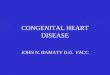 CONGENITAL HEART DISEASE JOHN N. HAMATY D.O. FACC