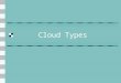 Cloud Types. Clouds are classified by their altitude