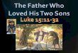 Luke 15:12 And the younger of them said to his father, ‘Father, give me the share of property that is coming to me.’ And he divided his property between