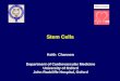 Stem Cells Keith Channon Department of Cardiovascular Medicine University of Oxford John Radcliffe Hospital, Oxford