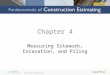 Chapter 4 Measuring Sitework, Excavation, and Piling
