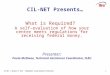 CIL-NET, a project of ILRU – Independent Living Research Utilization 0 CIL-NET Presents… What is Required? A self-evaluation of how your center meets regulations