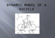 Looking for a dynamic model of a bicycle and rider system: - Simple - Clear - Compliant with Simulink