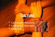 CULTURE  Cultural Personality  Cultural Universals  Emotion