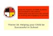 Theme 16: Helping your Child be Successful in School Goal #4: Parents of FNMI students are involved in the school community and perceive the school as