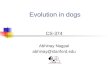 Evolution in dogs CS-374 Abhinay Nagpal abhinay@stanford.edu