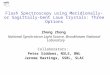 Flash Spectroscopy using Meridionally- or Sagittally-bent Laue Crystals: Three Options Zhong Zhong National Synchrotron Light Source, Brookhaven National