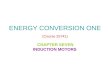 ENERGY CONVERSION ONE (Course 25741) CHAPTER SEVEN INDUCTION MOTORS