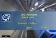 R.Giachino / M.Albert Be/op 2 th April 2015 LHC Machine check out 1v1