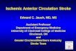 Ischemic Anterior Circulation Stroke Edward C. Jauch, MD, MS Assistant Professor Department of Emergency Medicine University of Cincinnati College of Medicine