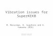 Vibration issues for SuperKEKB M. Masuzawa, R. Sugahara and H. Yamaoka (KEK) Vibration issues for SuperKEKB (IWAA2010)