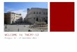 WELCOME to TWEPP-13 Perugia, 23 – 27 September 2012