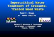 Supercritical Water Treatment of Creosote-Treated Wood Waste Todd F. Shupe W. James Catallo IUFRO All Division 5 Conference 29 October – 2 November, 2007