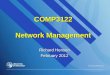 COMP3122 Network Management Richard Henson February 2012