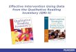 Effective Intervention Using Data from the Qualitative Reading Inventory (QRI-5)