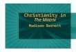 Christianity in The Matrix Madison Barnett. Neo Savior figure Thomas Anderson - son of man (Greek) Unconventional means of “birth” Resurrection