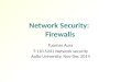Network Security: Firewalls Tuomas Aura T-110.5241 Network security Aalto University, Nov-Dec 2014