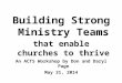 Building Strong Ministry Teams that enable churches to thrive An ACTS Workshop by Don and Daryl Page May 31, 2014