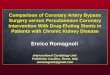 Enrico Romagnoli Comparison of Coronary Artery Bypass Surgery versus Percutaneous Coronary Intervention With Drug-Eluting Stents in Patients with Chronic